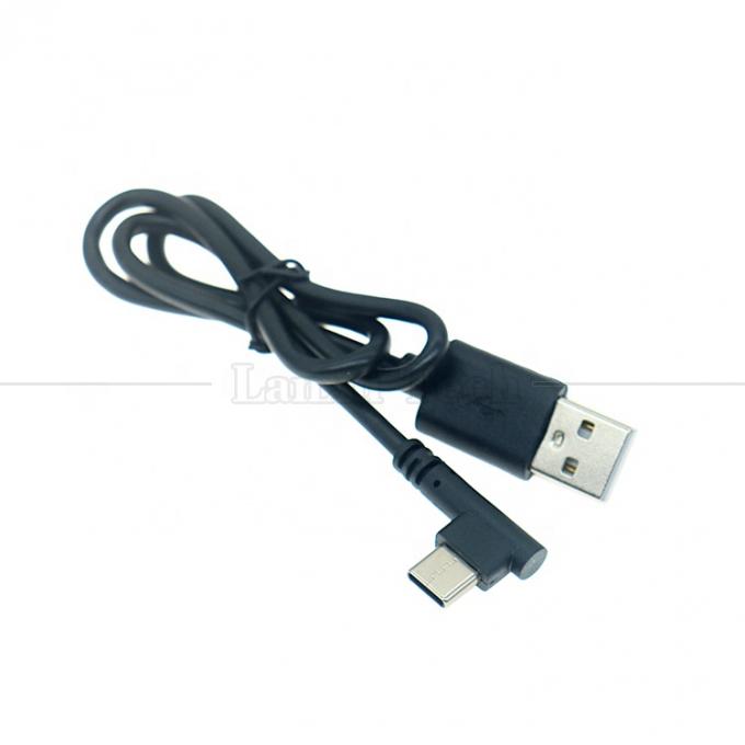 Chargeur de données de haute qualité 1M 2M 3M 5M 90 degrés USB A à type C câble d'angle pour appareil photo de téléphone et tablette 0