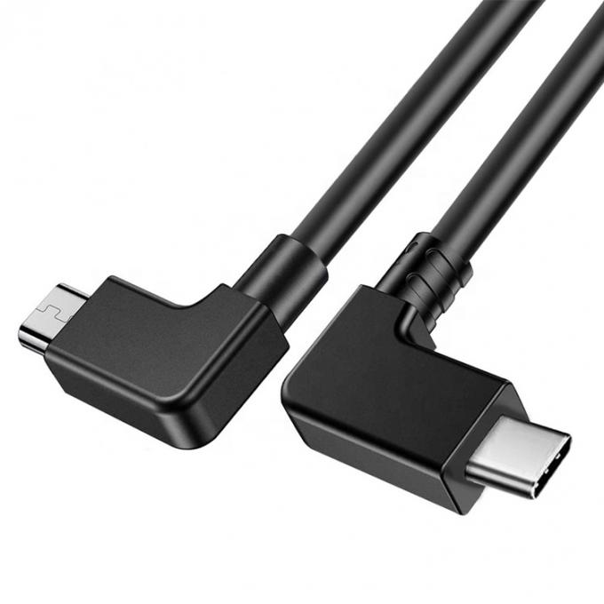 90 degrés d'angle Micro B à type C câble USB pour UAV 4