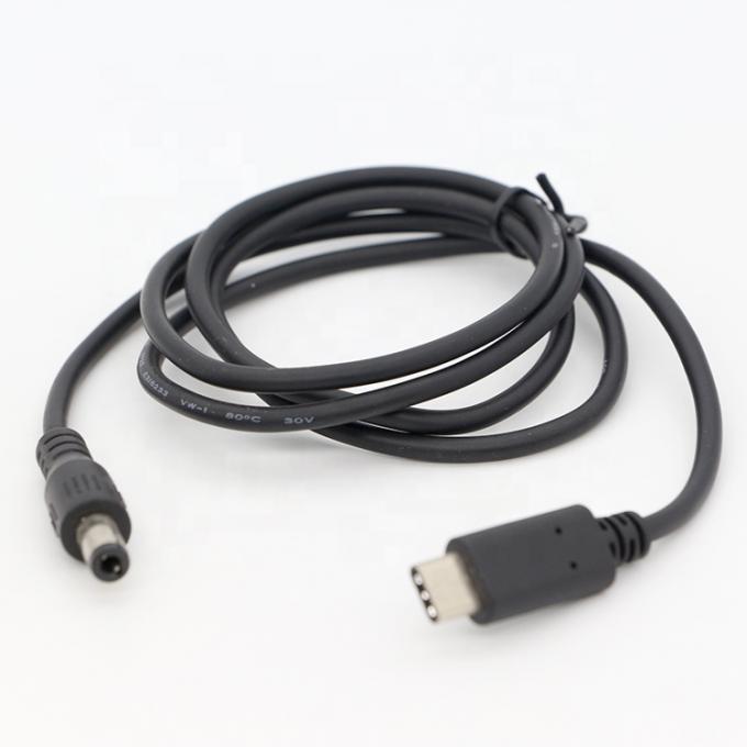 USB personnalisé 3.1 Type C mâle à DC 5.5x2.5mm mâle Jack chargeur de batterie câble d'alimentation pour ordinateur portable 1