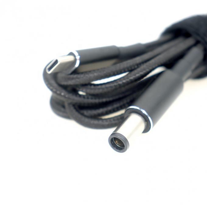 100W 20V 5A PD chargeur USB tressé durable de type C à DC 7.4x5.0mm câble pour ordinateur portable 1
