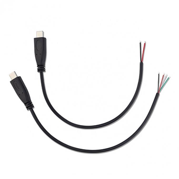 OEM 2 4 cœurs USB type C mâle femelle à dépouillé câble à queue de cochon 2