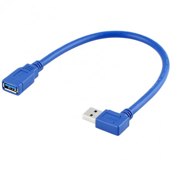 Haute vitesse 5 Gbps 1m 90 degrés angle droit USB 3.0 Type A câble d'extension USB 3.0 mâle à femelle 1