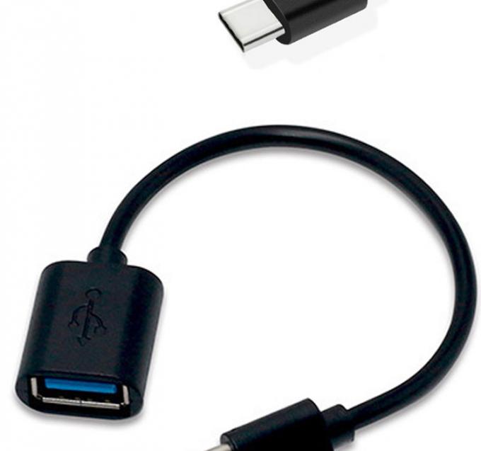 Cable d'adaptateur OTG USB type C mâle à USB 2.0 femelle pour ordinateur portable 2