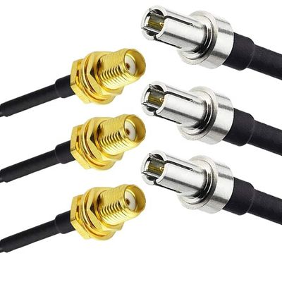 Cable coaxial RF personnalisé TS9 à SMA connecteur féminin adaptateur d'antenne