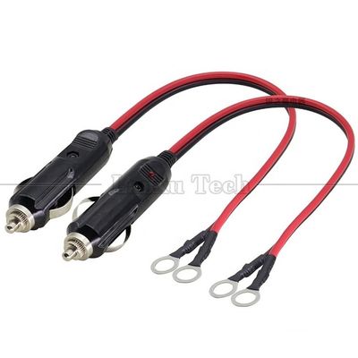 acheter 15A haut courant courant continu électrique Cigarette Plug à O Ronde forme terminal câble pour voiture online manufacture