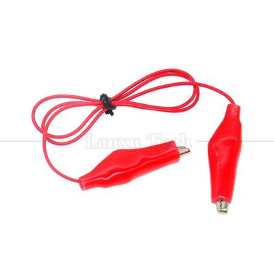 acheter Noir Rouge Alligator électrique Crocodile pinces Clips câble de test de puissance de la batterie online manufacture