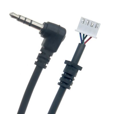 acheter OEM personnalisation 90 degrés angle 4 pôles 3,5 mm TRRS Audio Stereo Jack à JST XH PH SH VH MX câble de connecteur online manufacture