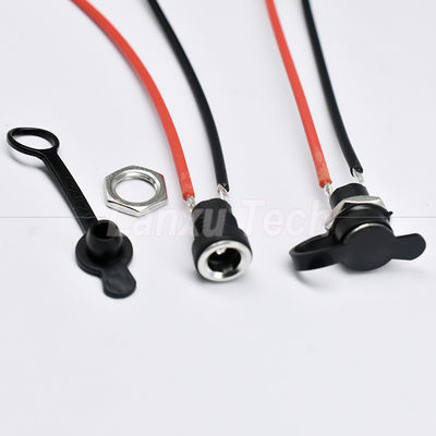 acheter Panneau à vis étanche montée prise d'alimentation en courant continu 5.5x2.1mm Jack câbles online manufacture
