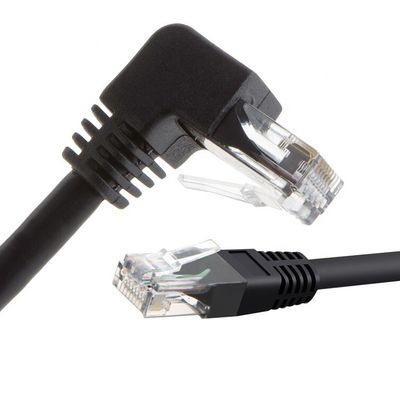 acheter UTP STP 90 degrés angle droit gauche Cat5 Cat5e Cat6 Cat7 RJ45 câble de réseau Ethernet LAN online manufacture