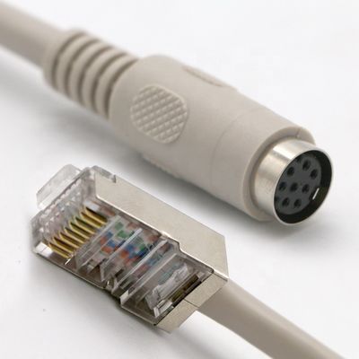acheter 0.2M 0.5M 1M 2M 3M 5M 8 PIN Mini Din Femme à câble d'extension RJ45 online manufacture