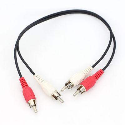 acheter Télévision vidéo audio haut de gamme Y Splitter 2 RCA Male à 2 RCA Male Audio Video Cable online manufacture