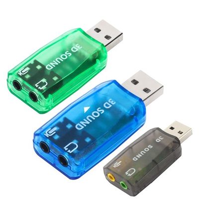 acheter Plug and Play 5.1 Microphone 3D externe Studio stéréo Audio Interface USB Adaptateur de carte son avec casque 3,5 mm online manufacture