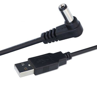 acheter Angle de 90 degrés 5.5x2.1mm 5.5x2.5mm 1.35x3.5mm câble de charge USB à 5V DC Jack online manufacture