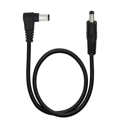 acheter 90 degrés angle droit mâle à mâle droit 5,5x2,1 mm Jack à baril câble d'extension de courant continu online manufacture