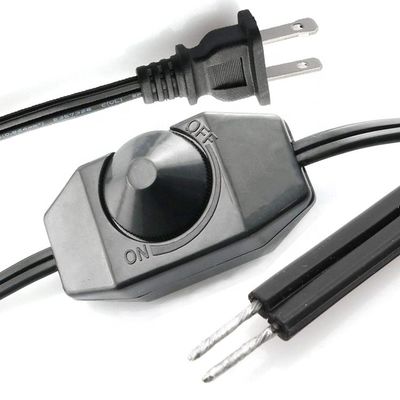 acheter 1.8m bouton rotatif réglable LED Dimmer Switch contrôleur câble d'alimentation pour lampe LED bande online manufacture
