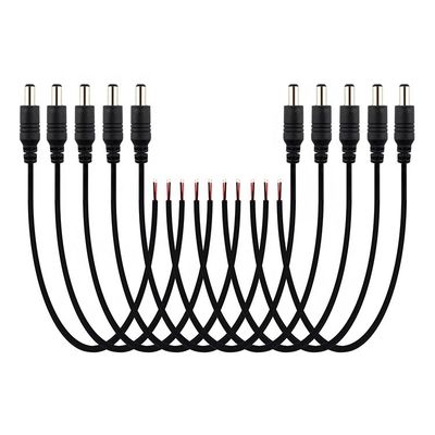 acheter DC 2.1x5.5mm Connecteur à fûts de prise mâle femelle pour ouvrir le câble d'alimentation DC Pigtail online manufacture