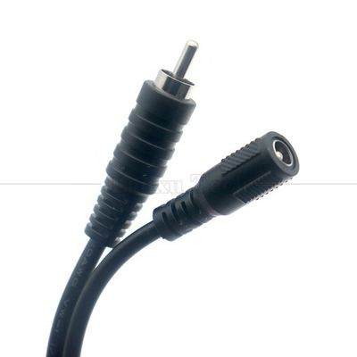 acheter RCA Masculin à courant continu 5.5x2.5mm 5.5x2.1mm Femme Jack à baril de prise 12V câble d'alimentation à pédale en courant continu online manufacture