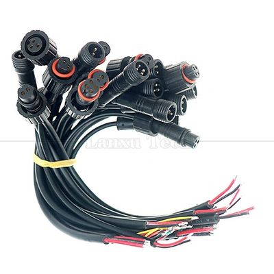 acheter IP68 personnalisé 2 épingles 3 4 5 6 7 8 épingles mâle femelle assemblage de connecteur M12 câble étanche LED online manufacture