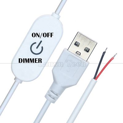 acheter Commutateur tactile 5V ON OFF contrôleur USB sans pas pour ouvrir les fils de fin de câble Dimmer LED pour lampe à bande LED online manufacture