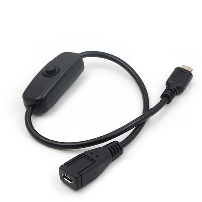 acheter Charge personnalisée de sexe masculin à féminin ON OFF câble d'extension Micro USB avec commutateur online manufacture