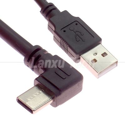 acheter Chargement rapide à angle droit de 90 degrés 2A câble d'extension du chargeur de données USB 2.0 à type C online manufacture