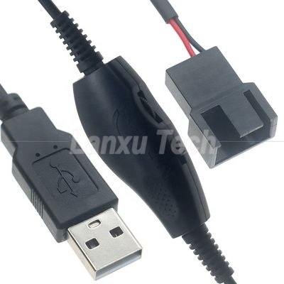 acheter USB réglable 5V augmentation de la tension vers DC 12V 3 broches 4 broches connecteur de vitesse du ventilateur régulateur d'alimentation câble d'adaptateur pour ventilateur de refroidissement PC online manufacture