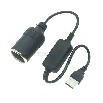 acheter Convertisseur USB 12W 5V à 12V de haute qualité Cigarette Plug Lighter Adaptateur de câble de prise avec module de tension LED online manufacture