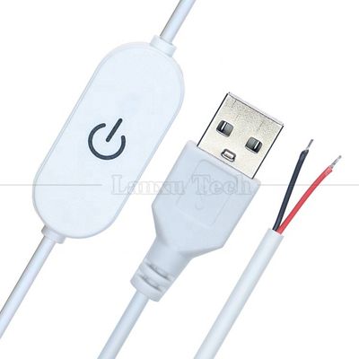 acheter 5V 1m sur et hors commutateur contrôleur USB pour ouvrir les câbles de fin de câble Dimmer tactile pour 3w 5w Led Strip Light Lamp online manufacture