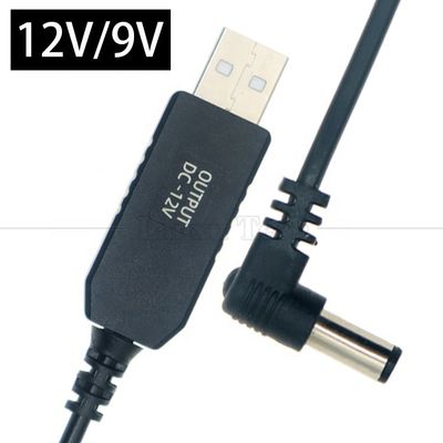 acheter 12V booster USB 5V à 12V 90 degrés angle 5,5x2,1 mm câble jack pour le routeur Wifi online manufacture