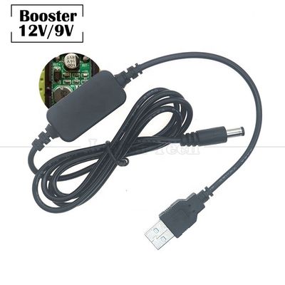 acheter USB à haute puissance en courant continu 5,5x2,1 mm Jack 12V 9V Convertisseur de sortie booster Adaptateur câble pour routeur Wifi Modem LED Strip GPS online manufacture