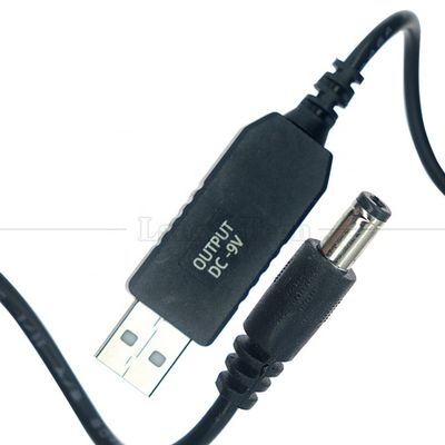 acheter Booster de haute qualité 5V USB à 9V DC 5.5x2.1mm Convertisseur de puissance de conversion câble de chargeur pour le modem du routeur Wifi online manufacture