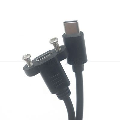 acheter Montage du panneau à vis de 30 cm à 50 cm câble d'extension USB de type C 3.1 mâle à femelle online manufacture