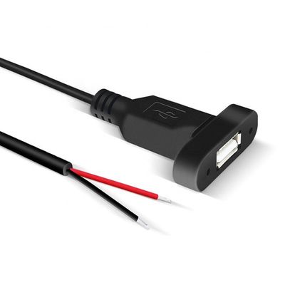 acheter Montage de panneau personnalisé USB Un câble de fin ouverte en conserve pour fil nu féminin online manufacture
