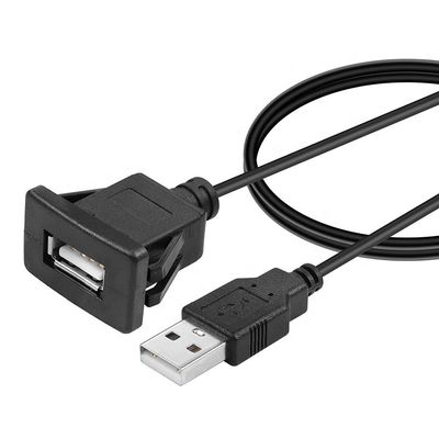 acheter Montage de panneau de lavage étanche de mâle à femelle prise USB câble de câble de fil d'extension pour voiture camion bateau tableau de bord moto online manufacture