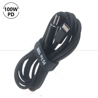 acheter Cable de charge en nylon tressé 100W 20V 5A PD de type C à DC 4.5x3.0 7.4x0.6 Adaptateur pour ordinateur portable HP Dell Lenovo Asus Acer Samsung online manufacture