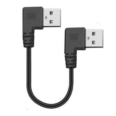 acheter CUSTOM 0.25M 0.3M 90 degrés angle droit mâle USB à angle droit mâle câble USB 2.0 online manufacture