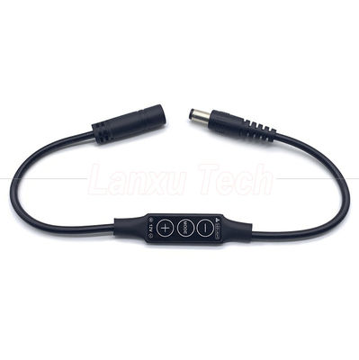 Lumière sans pas de type mâle à femelle jack à baril CC 5,5x2,1 mm 5,5x2,5 mm 3,5x1,35 mm Dimmer câble pour lampe à LED