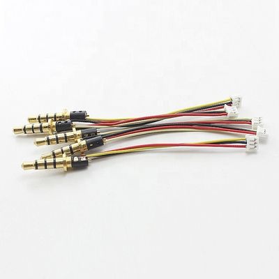 Jack audio TRRS personnalisé de 3,5 mm à 3 broches Molex 1.25 mm câble de connecteur en fil