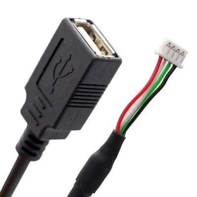 Assemblage USB A Femme à JST 2 3 4 broche PH XH 1,0 mm 1,25 mm 1,5 mm 2,0 m câble de fil de pas