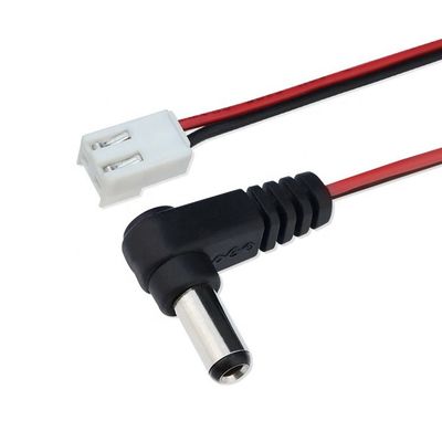 Jack à baril en courant continu OEM personnalisé à JST XH 2 broches 2.54 câble d'alimentation