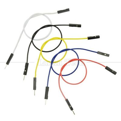 Homme à Homme Femme à Femme 2.54mm 1 broche Dupont Connecteur sans soudure Panneau à pain Jumper fil pour Arduino