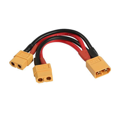 14AWG XT60 1 mâle à 2 femelles câble d'extension Y Splitter pour batterie RC Lipo