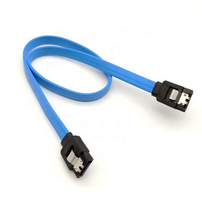 Haute vitesse 6 Gbps verrouillage verrou bleu Sata III 3.0 câble d'extension d'alimentation pour disque dur HDD SSD