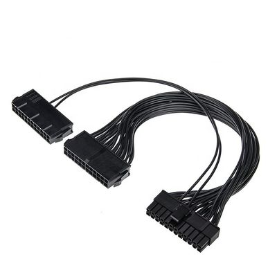 PSU 24 PIN féminin à double 20 4 24 PIN mâle ATX Extension de carte mère minière