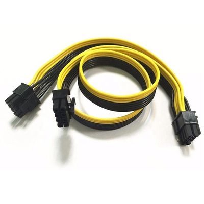 PCIe 8 broches mâle à double 8 broches mâles PCI Express Graphics Carte vidéo GPU Splitter câble d'adaptateur d'alimentation