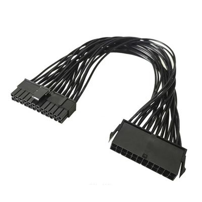 Cable d'extension d'alimentation ATX 24 broches pour carte mère d'ordinateur