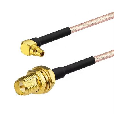 RG316 MMCX Angle mâle à RP SMA féminin Antenne câble coaxial RF