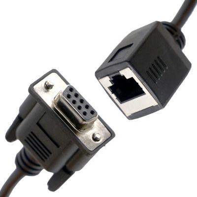 DB9 Femme RS232 série à RJ45 femme câble de prise