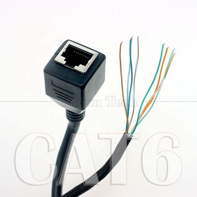 Ethernet réseau de haute qualité Cta6 26AWG RJ45 8p8c prise féminine pour ouvrir câbles nus en conserve