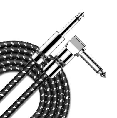 OEM 3M 1/4 pouce 6.3mm TS Jack Angle droit Instrument de musique basse Amplificateur pédale Guitare câble de patch